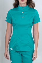 Camisa Roma Turquesa Para Dama